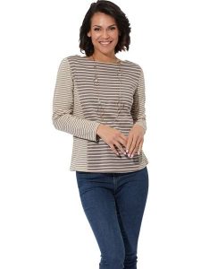 WITT WEIDEN Bluzka w kolorze beżowym rozmiar: 38. Brązowe bluzki WITT WEIDEN, bez wzorów, z bawełny, bez kołnierzyka, bez ramiączek. Za 26,99 zł.