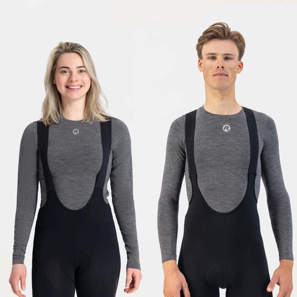 Koszulka termoaktywna unisex Rogelli Merino. Szare koszule nocne Rogelli, bez wzorów, z materiału, bez ramiączek. Za 335,00 zł.
