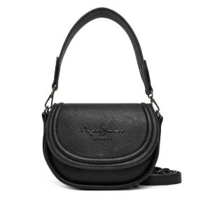 Torebka Pepe Jeans. Czarne torebki klasyczne Pepe Jeans, bez wzorów, z jeansu, bez dodatków. Za 279,99 zł.