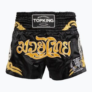 Spodenki treningowe Top King Thai Boxing. Czarne szorty TOP KING, bez wzorów, sportowe. Za 219,99 zł.