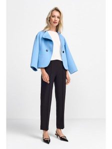 Rich & Royal Spodnie w kolorze czarnym rozmiar: 34. Czarne spodnie z wysokim stanem Rich & Royal, bez wzorów, z materiału, z podwyższonym stanem. Za 195,99 zł.