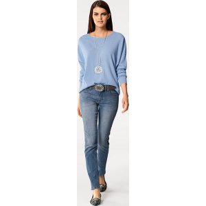 Sweter w kolorze błękitnym. Niebieskie swetry oversize marki Ashley Brooke by Heine. W wyprzedaży za 208,95 zł.