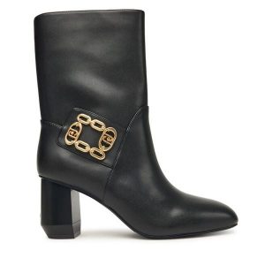 Botki Liu Jo. Czarne botki Liu Jo, bez wzorów, bez obcasa, na słupku, bez zapięcia. Za 539,99 zł.