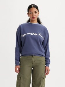 Levi´s Bluza w kolorze niebieskim rozmiar: S. Niebieskie bluzy s, bez wzorów, bez kaptura. Za 65,38 zł.