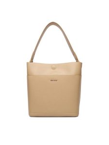 GINO ROSSI Torebka EO-LX20079 Beżowy. Brązowe torebki klasyczne Gino Rossi, bez wzorów, z materiału, bez dodatków. Za 299,99 zł.