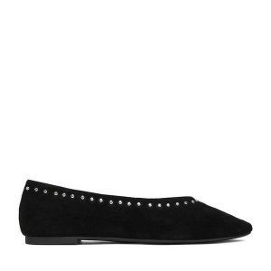 Baleriny Lasocki. Czarne balerinki Lasocki, bez wzorów, bez obcasa, bez zapięcia. Za 179,99 zł.