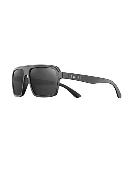 Okulary przeciwsłoneczne SOLAR Rocky - cat.3 Polarized - Black. Czarne okulary przeciwsłoneczne SOLAR, prostokątne. Za 130,00 zł.