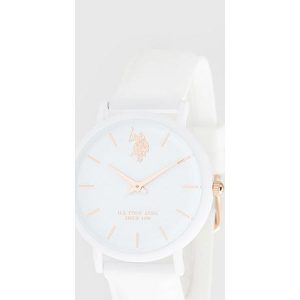 U.S. Polo Assn. Zegarek kwarcowy w kolorze białym rozmiar: onesize. Białe, analogowe zegarki U.S. Polo Assn. Za 113,99 zł.