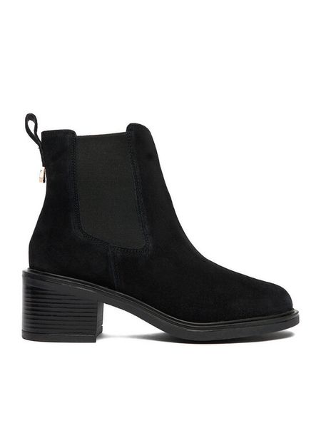 Lasocki Sztyblety CEO-WI23-T-735-02 Czarny. Czarne botki Lasocki, bez wzorów, ze skóry, bez obcasa, na słupku, bez zapięcia. Za 279,99 zł.