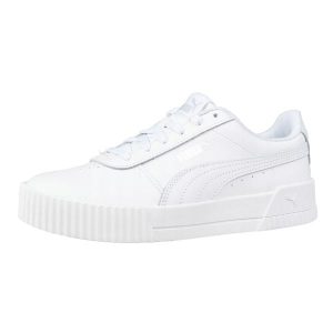 Damskie Skórzane Buty Sportowe Carina. Białe buty trekkingowe Puma, bez zapięcia. Za 329,99 zł.
