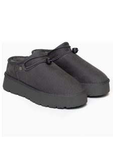 ISLAND BOOT Botki "Ibilis" w kolorze szarym rozmiar: 39. Szare botki Island Boot, bez wzorów, z materiału, bez obcasa, na platformie, bez zapięcia. Za 205,93 zł.