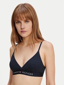 Tommy Hilfiger Góra od bikini UW0UW06361 Granatowy. Niebieskie bikini TOMMY HILFIGER, bez wzorów, z syntetyku. Za 189,99 zł.