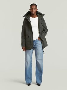 G-Star Parka w kolorze antracytowym rozmiar: L. Czarne płaszcze G-Star, l, bez wzorów, bez kaptura. Za 544,95 zł.