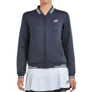 Sweatshirt Bullpadel Woman Tangra. Niebieskie kurtki BULLPADEL, bez wzorów, bez kaptura. W wyprzedaży za 259,95 zł.