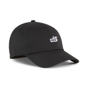 Czapka z daszkiem z naszywką z logo No. 1 ESS PUMA Black. Czarne czapki Puma, z aplikacjami, sportowe. Za 59,99 zł.