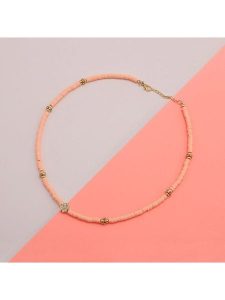 Heliophilia Naszyjnik z elementami ozdobnymi - dł. 40 cm rozmiar: onesize. Żółte naszyjniki Heliophilia, z cyrkonią, metalowe. Za 71,56 zł.