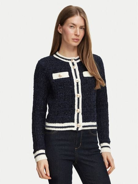 Guess Kardigan W6BR75 Z1764 Granatowy Regular Fit. Niebieskie kardigany Guess. Za 474,99 zł.