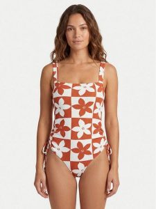 Roxy Strój kąpielowy Hazy Days ERJX103785 Pomarańczowy. Brązowe stroje jednoczęściowe Roxy, bez wzorów, z syntetyku. Za 369,99 zł.