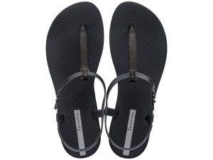 Japonki basenowe damskie Ipanema Class Classy. Szare klapki Ipanema, z aplikacjami, z materiału, bez obcasa. Za 97,44 zł.