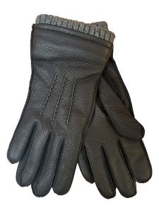 Kaiser Naturfellprodukte Skórzane rękawiczki w kolorze czarnym rozmiar: 7,5. Czarne rękawiczki Kaiser Naturfellprodukte, bez wzorów, z materiału. Za 192,33 zł.