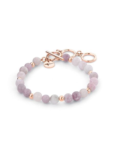 Tamaris Bransoletka z kwarcem rozmiar: onesize. Różowe bransoletki Tamaris, z kwarcem, ze stali. Za 118,28 zł.