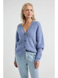 Josephine & Co Kardigan "Annabella" w kolorze niebieskim rozmiar: S. Niebieskie kardigany Josephine & Co, s, bez wzorów, z wełny, bez ramiączek. Za 272,31 zł.