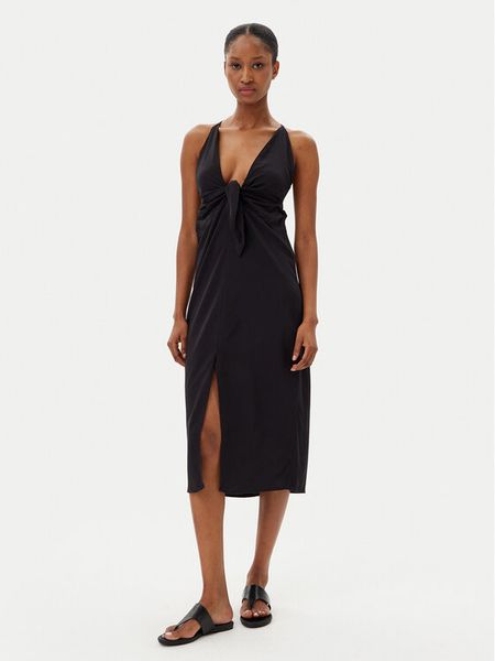 Ysabel Mora Sukienka letnia 86152 Czarny Regular Fit. Czarne kombinezony ysabel mora, na lato, l, bez wzorów, z wiskozy, bez kołnierzyka, bez ramiączek. Za 159,99 zł.