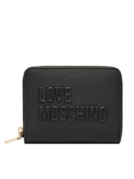 LOVE MOSCHINO Portfel JC5502PP1PLE0000 Czarny. Czarne portfele LOVE MOSCHINO, bez wzorów, ze skóry. Za 439,99 zł.