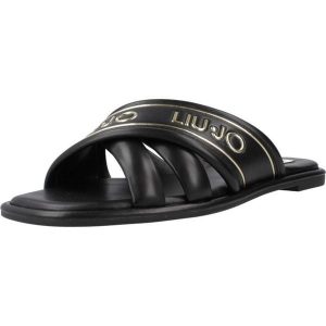 Sandały LIU-JO EX01 IRENE SLIPPER Czarny. Czarne buty trekkingowe Liu Jo, z syntetyku, bez zapięcia. Za 377,99 zł.