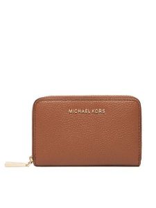 MICHAEL Michael Kors Portfel Jet Set 32F9GJ6D0L Brązowy. Brązowe portfele MICHAEL Michael Kors, bez wzorów, ze skóry. Za 369,99 zł.
