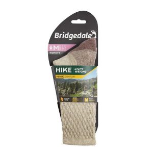 Skarpety do turystyki Bridgedale HIKE LW COM BO LD. Brązowe skarpetki Bridgedale, bez wzorów, z elastanu. Za 98,99 zł.