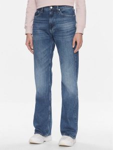 Calvin Klein Jeans Jeansy Authentic J20J222454 Niebieski Bootcut Fit. Niebieskie jeansy Calvin Klein Jeans, bez wzorów, z bawełny. Za 309,99 zł.