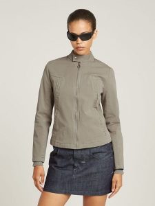 G-Star Kurtka przejściowa w kolorze khaki rozmiar: M. Brązowe kurtki G-Star, m, bez wzorów, z bawełny, bez kaptura. Za 342,60 zł.