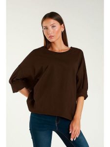 Tamba Bluza w kolorze brązowym rozmiar: 36-42. Brązowe bluzy Tamba, bez wzorów, bez kaptura. Za 78,84 zł.