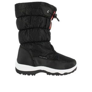 Damskie buty après-ski Élémenterre Namcha. Czarne buty zimowe Elementerre, bez obcasa, bez zapięcia. Za 165,00 zł.