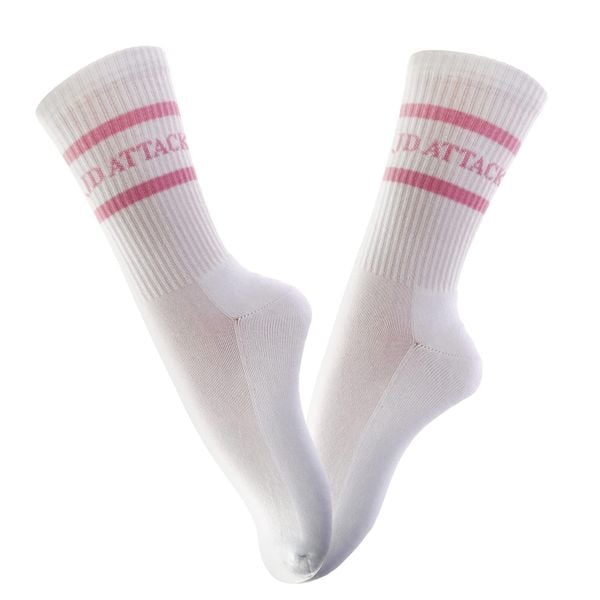 Skarpety bawełniane JD ATTACK Lizzie. Białe skarpetki JD ATTACK, bez wzorów, z bawełny. Za 49,00 zł.