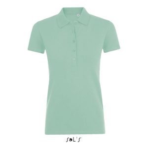 Damska koszulka polo Sol's Phoenix. Zielone bluzki SOL'S, s, bez wzorów, bez kołnierzyka, bez ramiączek. Za 159,00 zł.