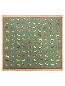 Zwillingsherz Chusta "Classic Horse" w kolorze zielonym - 64 x 64 cm rozmiar: onesize. Zielone apaszki i chusty Zwillingsherz, bez wzorów, z materiału. Za 62,03 zł.