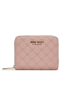 Nine West Portfel NW-W1-004-SS25 Różowy. Czerwone portfele Nine West, bez wzorów, z materiału. Za 69,99 zł.