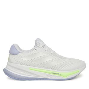 Buty do biegania adidas. Białe buty sportowe ADIDAS, bez wzorów, bez zapięcia, do biegania. Za 289,99 zł.