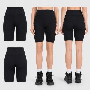 SPODENKI DAMSKIE 4F LEGGINSY KRÓTKIE KOLARKI KRÓTKIE KOLOR CZARNY. Czarne legginsy 4f, bez wzorów, z materiału, krótkie. Za 99,99 zł.
