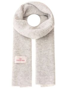 Zwillingsherz Szal w kolorze jasnoszarym z dodatkiem wełny - 200 x 30 cm rozmiar: onesize. Szare szaliki Zwillingsherz, bez wzorów, z materiału. Za 174,84 zł.