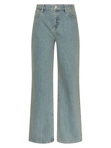 MOSS COPENHAGEN Dżinsy - Regular fit - w kolorze błękitnym rozmiar: XS. Niebieskie jeansy Moss Copenhagen, z aplikacjami, ze skóry, z podwyższonym stanem. Za 319,95 zł.