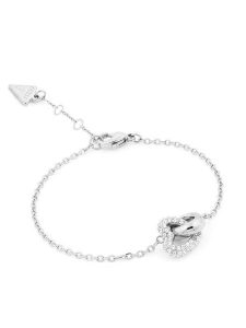 Guess Bransoletka JUBB06 014JW Srebrny. Szare bransoletki Guess, metalowe. Za 231,99 zł.