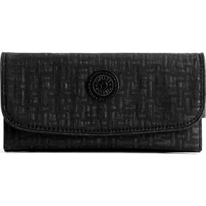 Portfel "Supermoney" w kolorze czarnym - 20 x 10 x 3 cm. Portfele marki Kipling. W wyprzedaży za 85,95 zł.