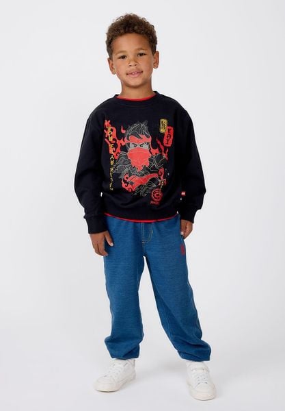 Bluza Bawełniana Chłopięca LEGO Ninjago Sian205 Czarna. Czarne balerinki LEGO, z aplikacjami, z bawełny, bez obcasa, bez zapięcia. Za 103,99 zł.