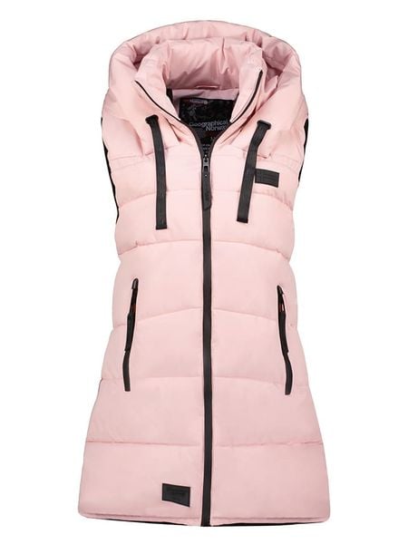 Canadian Peak Kamizelka pikowana "Dolbeak" w kolorze jasnoróżowym rozmiar: M. Różowe kamizelki Canadian Peak, m, bez wzorów, bez kołnierzyka, bez ramiączek, bez kaptura. Za 228,92 zł.