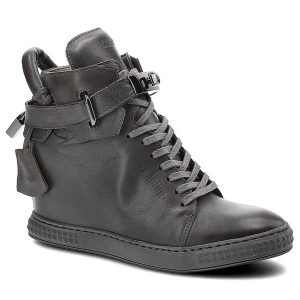 Szare Sneakersy Carinii Wygodne Buty Damskie Na Koturnie. Szare botki Carinii, ze skóry, bez obcasa, na koturnie, bez zapięcia. Za 319,00 zł.