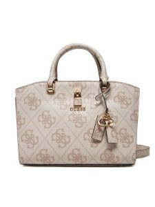 Guess Torebka HWOS96 55060 Beżowy. Brązowe torebki klasyczne Guess, z aplikacjami, ze skóry, bez dodatków. Za 389,99 zł.