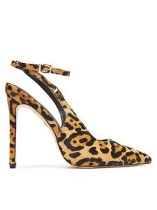 Marciano Guess Szpilki 5YGZ37 7367A Beżowy. Brązowe szpilki Marciano Guess, z aplikacjami, ze skóry, bez obcasa. Za 569,99 zł.